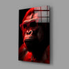 Ape the Thinker Glass Wall Art || Designer Collection by Insigneart USA