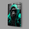 Rebellios Ape Glass Wall Art || Designer Collection by Insigneart USA