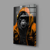 Rebellios Ape Glass Wall Art || Designer Collection by Insigneart USA