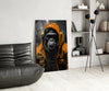 Rebellios Ape Glass Wall Art || Designer Collection by Insigneart USA