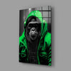 Rebellios Ape Glass Wall Art || Designer Collection by Insigneart USA