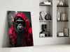 Rebellios Ape Glass Wall Art || Designer Collection by Insigneart USA