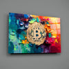Bitcoin Glass Wall Art || Designer Collection by Insigneart USA