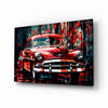 Vintage American Car Glass Wall Art || Designers Collection by Insigneart USA