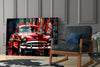 Vintage American Car Glass Wall Art || Designers Collection by Insigneart USA