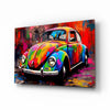 Colorful VW Glass Wall Art || Designer Collection by Insigneart USA