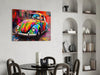 Colorful VW Glass Wall Art || Designer Collection by Insigneart USA