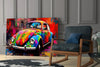 Colorful VW Glass Wall Art || Designer Collection by Insigneart USA