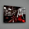 Marilyn in the Bar Glass Wall Art || Designer Collection by Insigneart USA