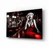 Marilyn in the Bar Glass Wall Art || Designer Collection by Insigneart USA