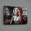 Marilyn in the Bar Glass Wall Art || Designer Collection by Insigneart USA