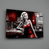 Marilyn in the Bar Glass Wall Art || Designer Collection by Insigneart USA