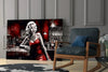 Marilyn in the Bar Glass Wall Art || Designer Collection by Insigneart USA