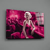 Marilyn in the Bar Glass Wall Art || Designer Collection by Insigneart USA