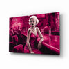 Marilyn in the Bar Glass Wall Art || Designer Collection by Insigneart USA