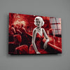 Marilyn in the Bar Glass Wall Art || Designer Collection by Insigneart USA
