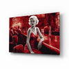 Marilyn in the Bar Glass Wall Art || Designer Collection by Insigneart USA