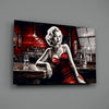 Marilyn in the Bar Glass Wall Art || Designer Collection by Insigneart USA