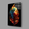 Autumn Leaf Glass Wall Art || Designer Collection by Insigneart USA