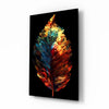 Autumn Leaf Glass Wall Art || Designer Collection by Insigneart USA