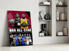 NBA All Star Glass Wall Art || Designer Collection by Insigneart USA