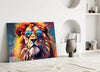 Cool Lion Glass Wall Art || Designer Collection by Insigneart USA