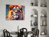 Cool Lion Glass Wall Art || Designer Collection by Insigneart USA