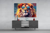 Cool Lion Glass Wall Art || Designer Collection by Insigneart USA