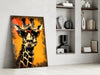 Cool Giraffe Glass Wall Art || Designer Collection by Insigneart USA