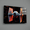 Tıe Fighter Glass Wall Art || Designer Collection by Insigneart USA