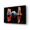 Tıe Fighter Glass Wall Art || Designer Collection by Insigneart USA