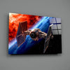 Tıe Fighter Glass Wall Art || Designer Collection by Insigneart USA