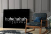 Laughter Analysis Glass Wall Art || Designer Collection by Insigneart USA