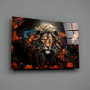 Lion Glass Wall Art || Designer Collection by Insigneart USA