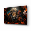 Lion Glass Wall Art || Designer Collection by Insigneart USA