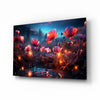 Magical Poppies Glass Wall Art || Designer Collection by Insigneart USA