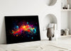 Colors of Space Glass Wall Art || Designer Collection by Insigneart USA