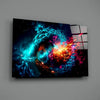 Fire and Water Yin Yang Glass Wall Art by Insigneart USA