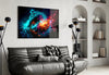 Fire and Water Yin Yang Glass Wall Art by Insigneart USA