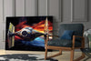 Tie Fighter Glass Wall Art || Designer Collection by Insigneart USA
