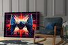 Tie Fighter Glass Wall Art || Designer Collection by Insigneart USA