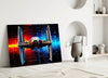 Tie Fighter Glass Wall Art || Designer Collection by Insigneart USA