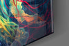 Neon Jellyfish Glass Wall Art || Designer Collection by Insigneart USA