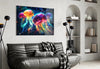 Neon Jellyfish Glass Wall Art || Designer Collection by Insigneart USA