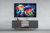 Neon Jellyfish Glass Wall Art || Designer Collection by Insigneart USA