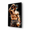 Fighter Glass Wall Art || Designer Collection by Insigneart USA