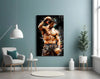Fighter Glass Wall Art || Designer Collection by Insigneart USA