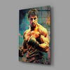 Fighter Glass Wall Art || Designer Collection by Insigneart USA