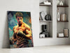 Fighter Glass Wall Art || Designer Collection by Insigneart USA