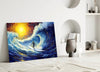 Waves Glass Wall Art || Designer Collection by Insigneart USA